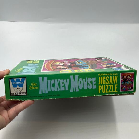 Vintage Walt Disney Mickey Mouse Whitman Jigsaw Puzzle 100 Interlocking Pieces - Picture 5 of 6